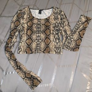 Snake Crop Top